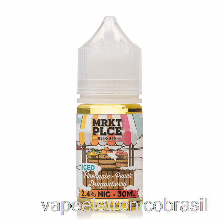 Vape Eletronico Ice Abacaxi Pêssego Dragonberry - Sais Mrkt - 30ml 48mg